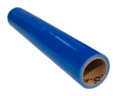 Blauwe heavy-duty tapijtbeschermingsfilmrol